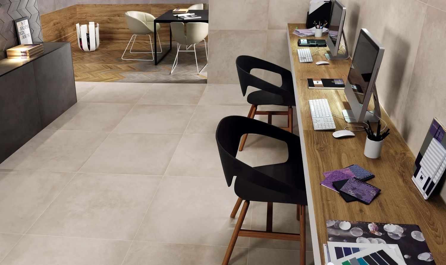 بورسلان Dwell Off White مطفي 120 x 120 cm - Atlas Concorde - اختيار ثانٍ