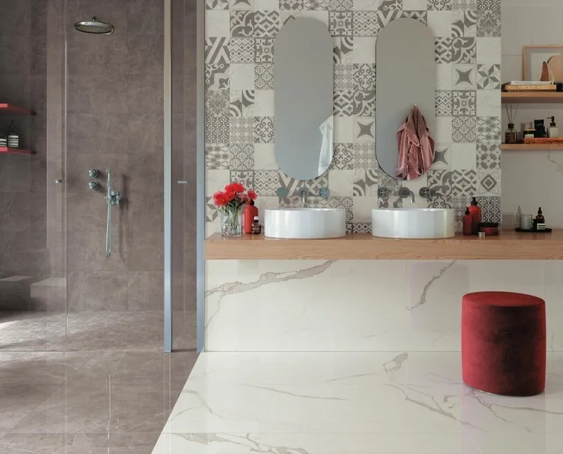 Grès cérame Exigo Calacatta poli 60 x 120 cm - Atlas Concorde Solution