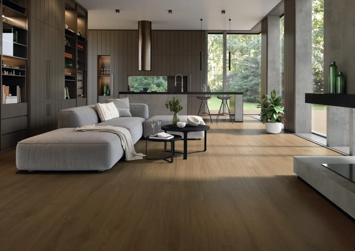 Grès cérame Entice Ash Oak Elegant mat 18,5 x 150 cm - Atlas Concorde · R9
