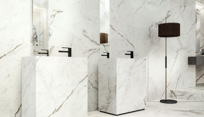 Grès cérame Marvel Shine Statuario Supremo Lappato poli 120 x 120 cm - Atlas Concorde