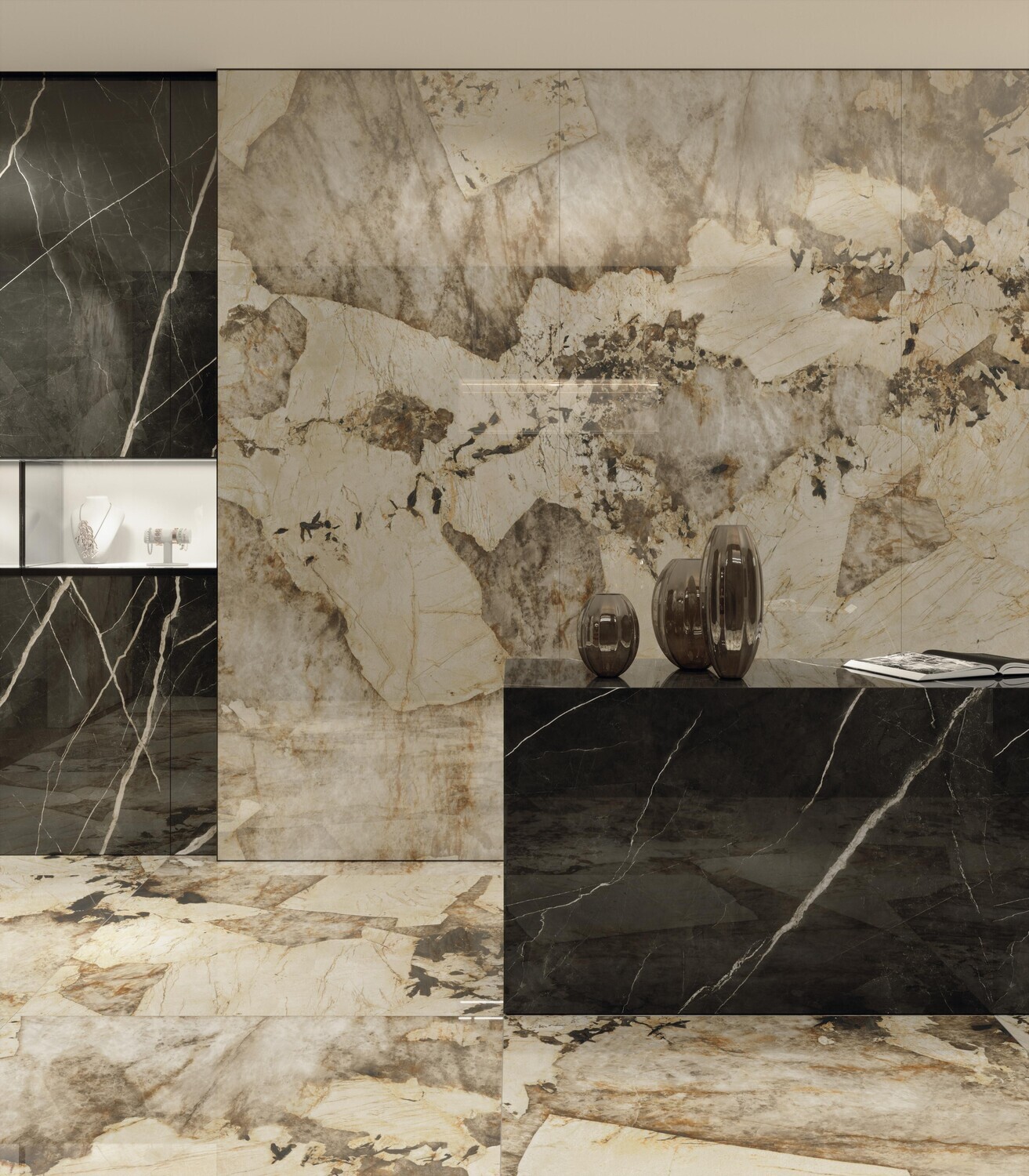 Grès cérame Marvel Gala Desert Soul poli 60 x 120 cm - Atlas Concorde