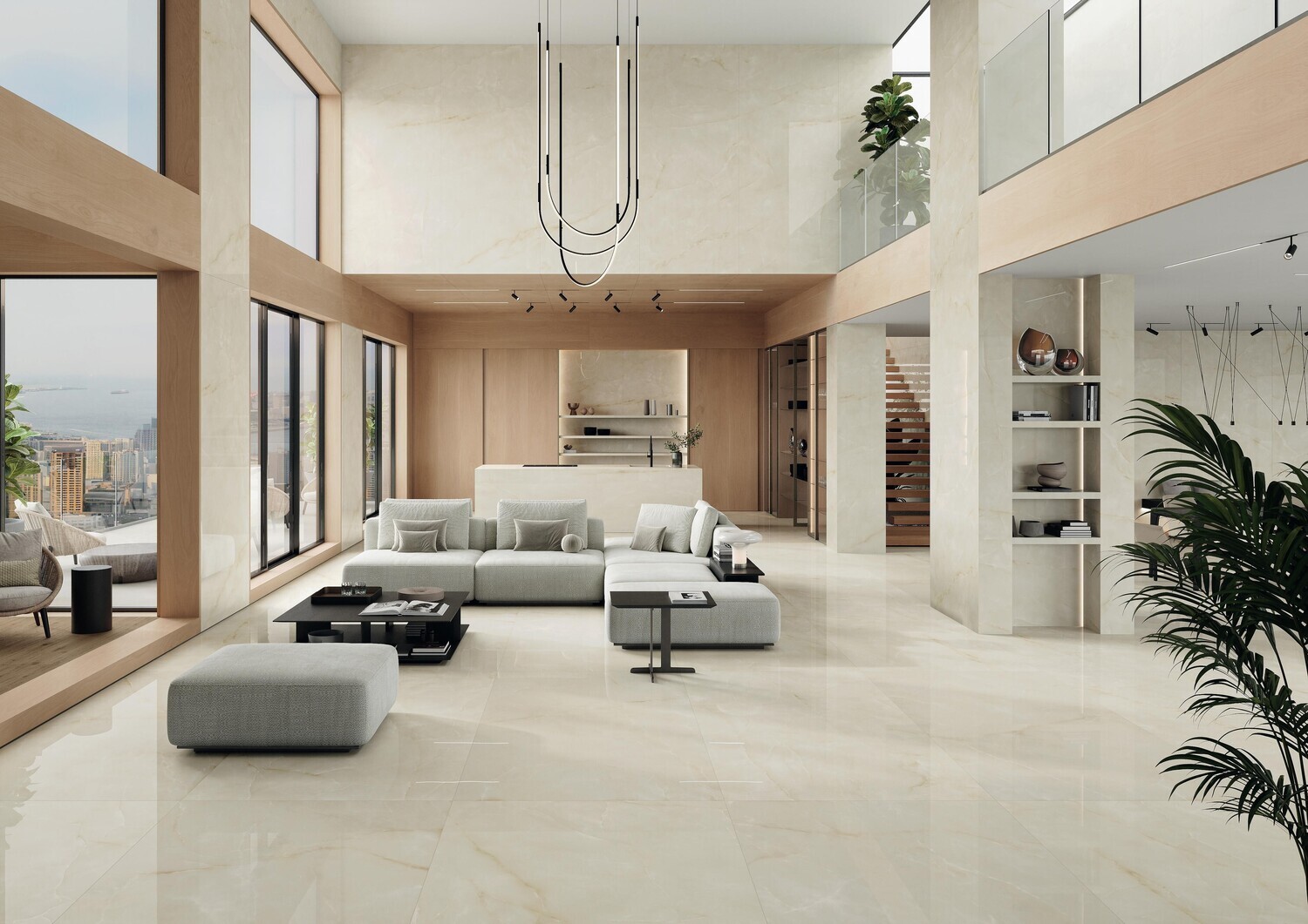 Feinsteinzeug Marvel Onyx White Lappato poliert 60 x 120 cm - Atlas Concorde