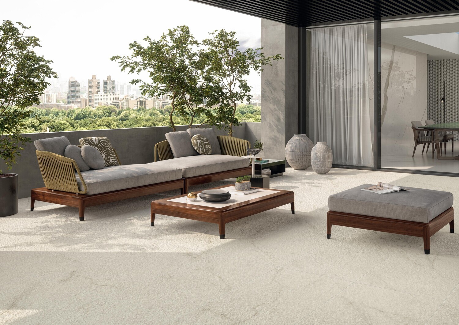 Grès cérame Marvel X Calacatta Apuano Hammered mat 60 x 120 cm (épaisseur 2 cm) - Atlas Concorde - 2ème choix · R11