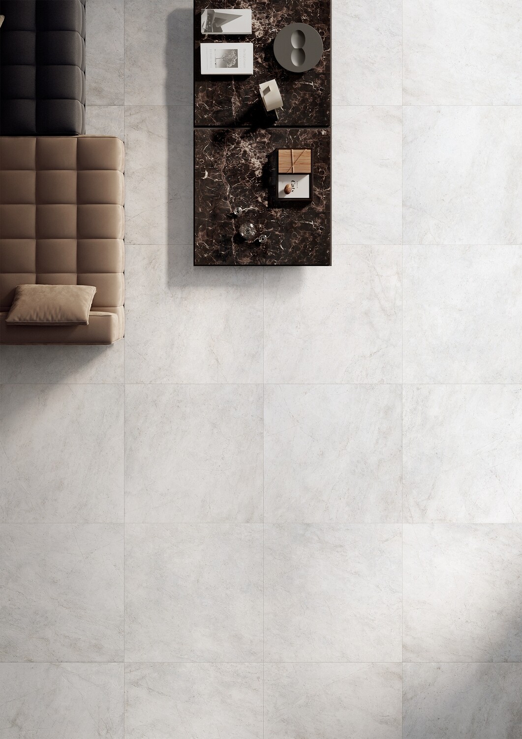 Grès cérame Tagina Pietra d’Orvieto Bianco mat 60 x 120 cm, rectifié