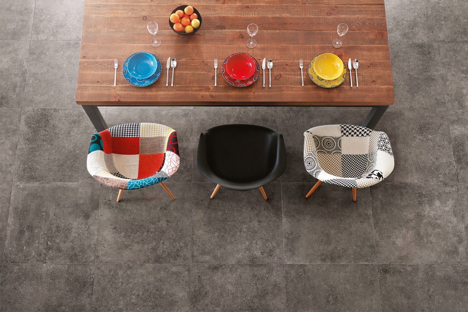 Grès cérame Tagina Umbria Antica Antracite mat 60 x 120 cm, rectifié