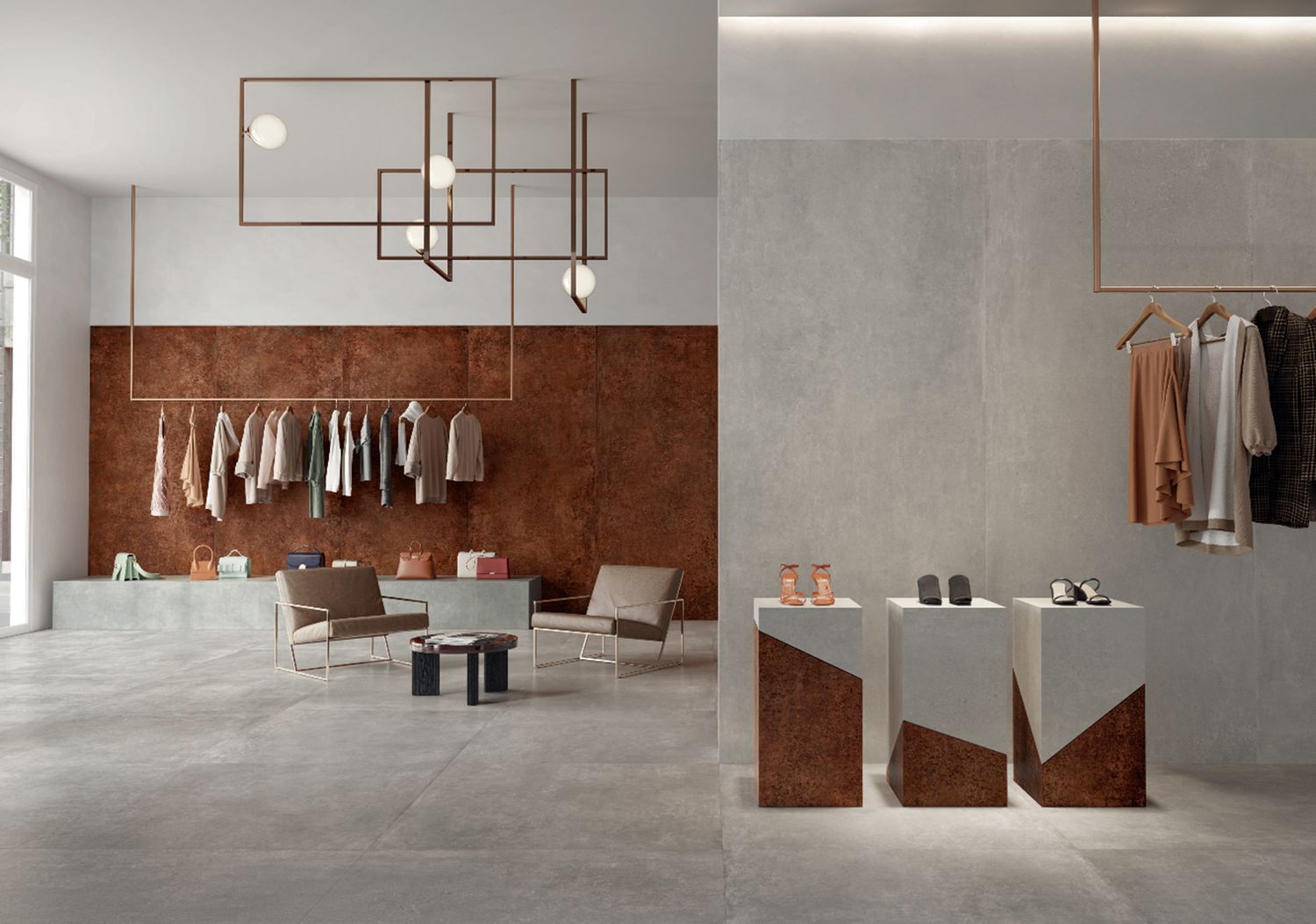 Grès cérame City Stone Fumo mat 60 x 120 cm - Tagina · R10