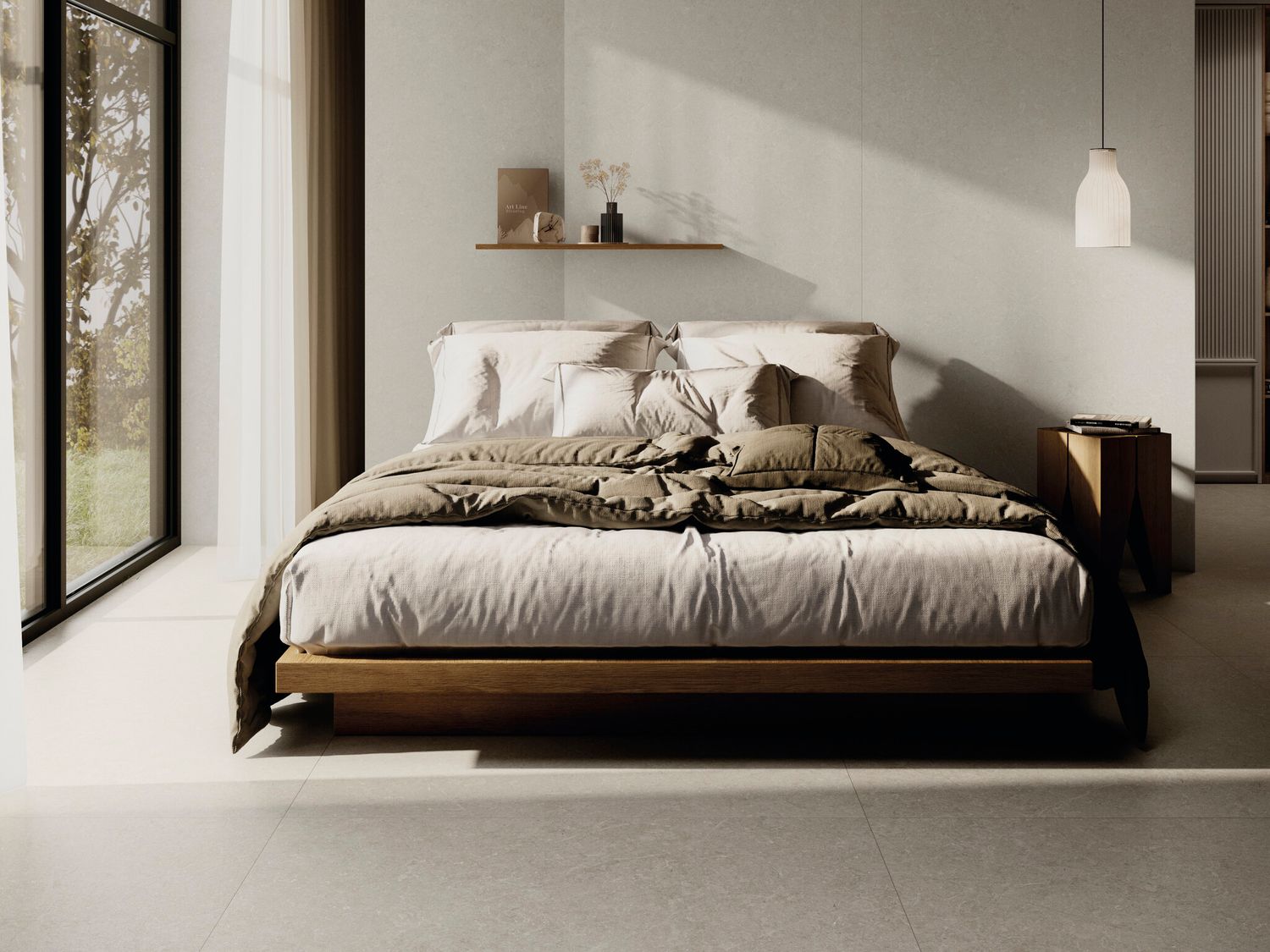 Grès cérame Mytos Bone Brushed 60 x 120 cm - Cifre Ceramica