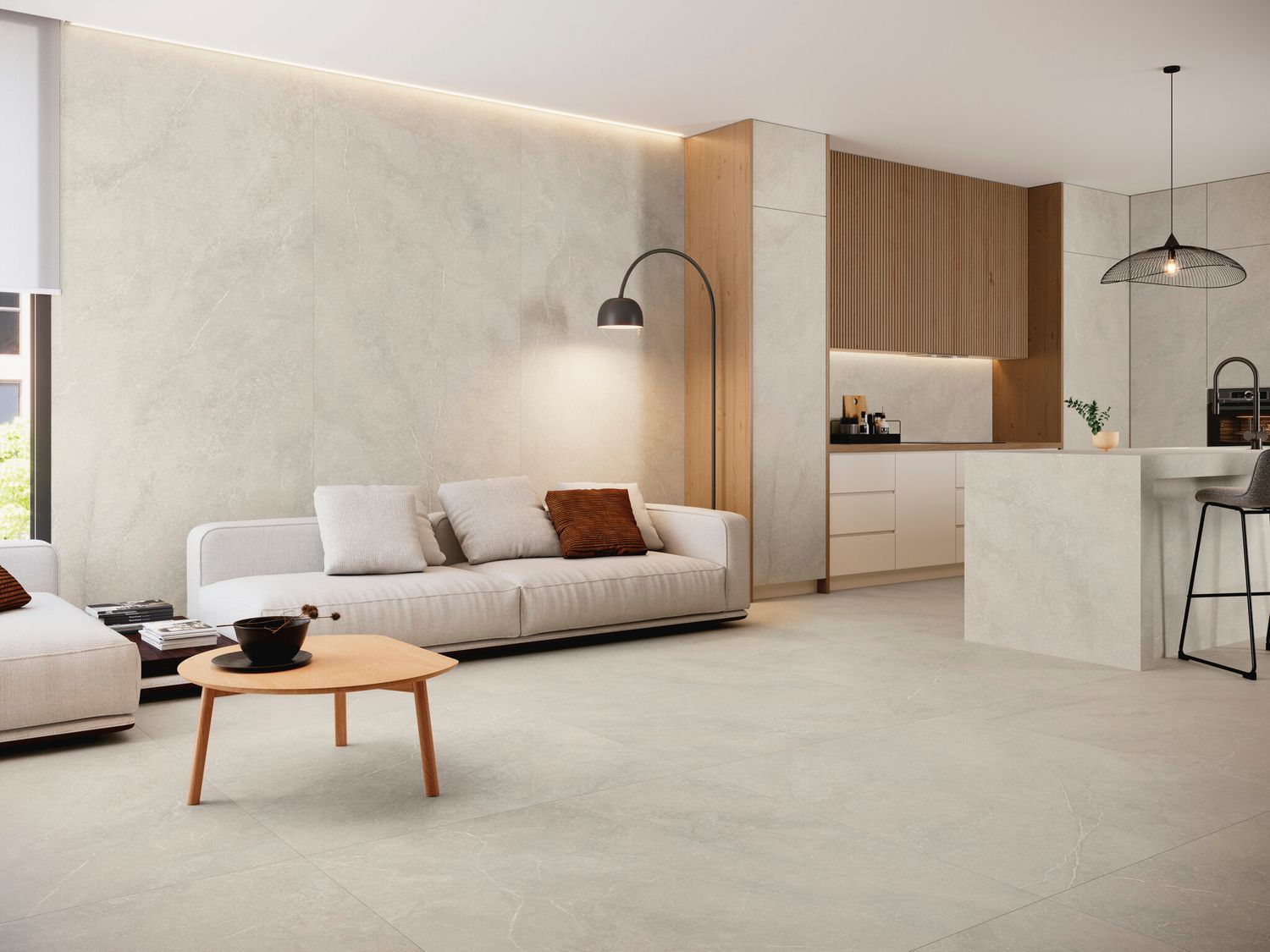 Grès cérame Munich Sand mat 60 x 120 cm - Cifre Ceramica · R9