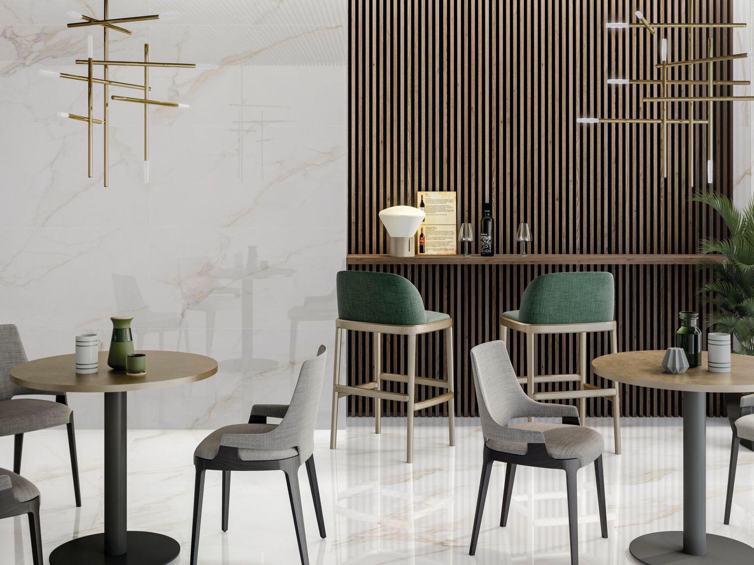 Grès cérame Diamond Gold poli 60 x 120 cm - Cifre Ceramica