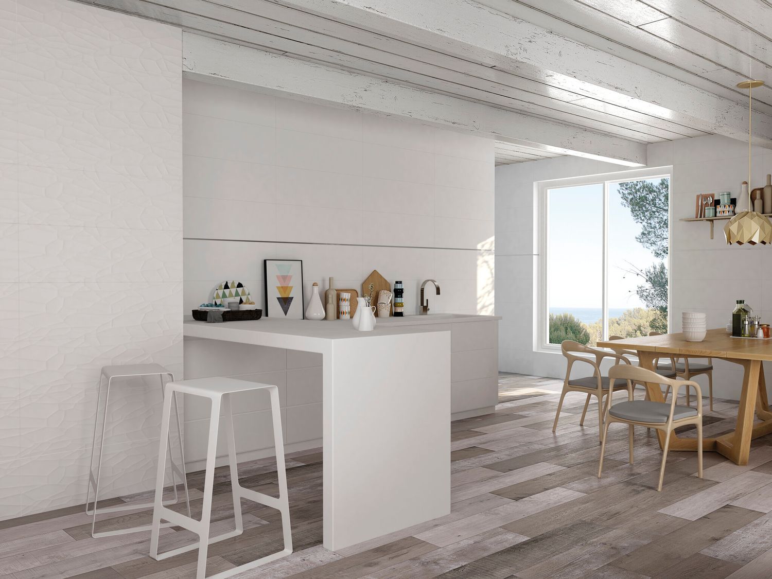 Pâte blanche Cifre Ceramica Glaciar mat 30 x 90 cm, rectifié