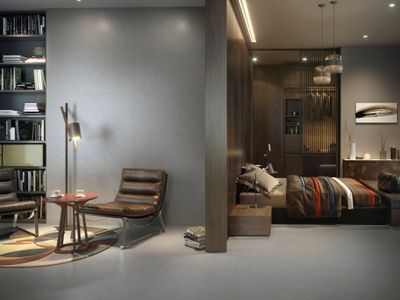 Grès cérame Granite Anthracite mat 100 x 100 cm - Cifre Ceramica