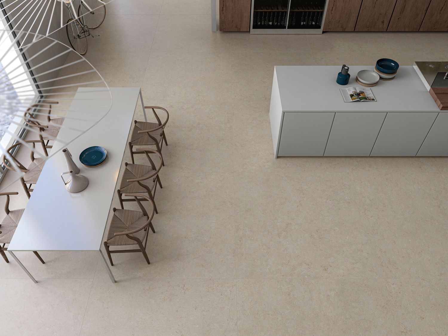 Grès cérame Cifre Ceramica Cronos Cream mat R9 60 x 120 cm, rectifié
