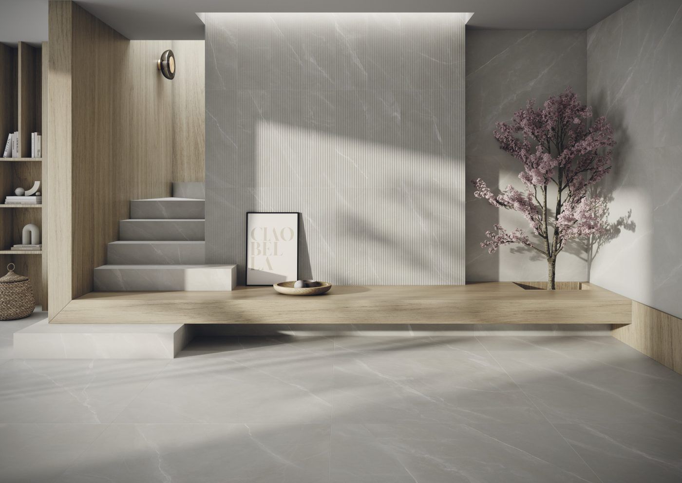 Grès cérame Cifre Ceramica Paradise Blanc poli 60 x 120 cm, rectifié