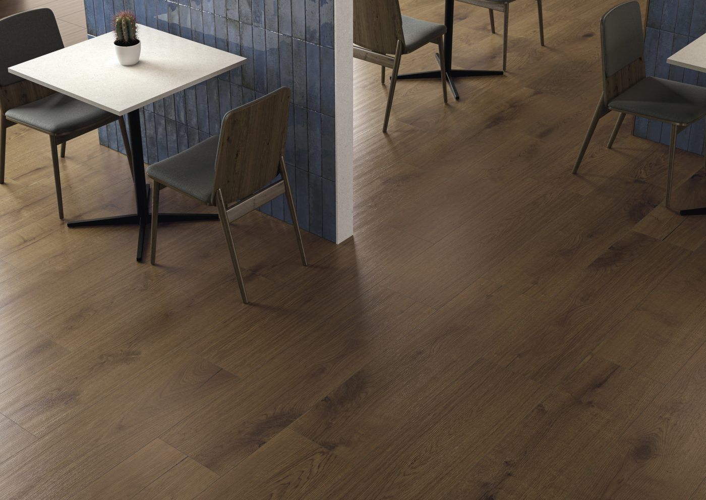 Grès cérame Cifre Ceramica Vermont Walnut mat 20 x 120 cm, rectifié