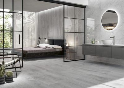 Grès cérame Vermont Silver mat 20 x 120 cm - Cifre Ceramica · R9