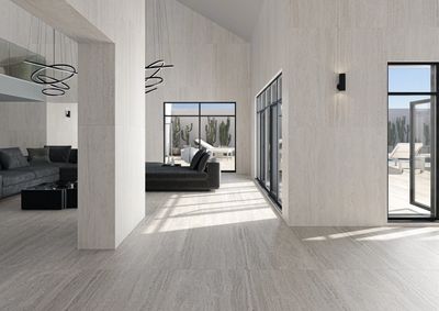 Grès cérame Liceo Travertin White mat 60 x 120 cm - Cifre Ceramica