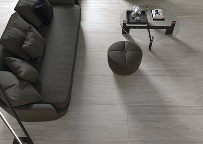 Grès cérame Liceo Travertin Grey mat 60 x 120 cm - Cifre Ceramica